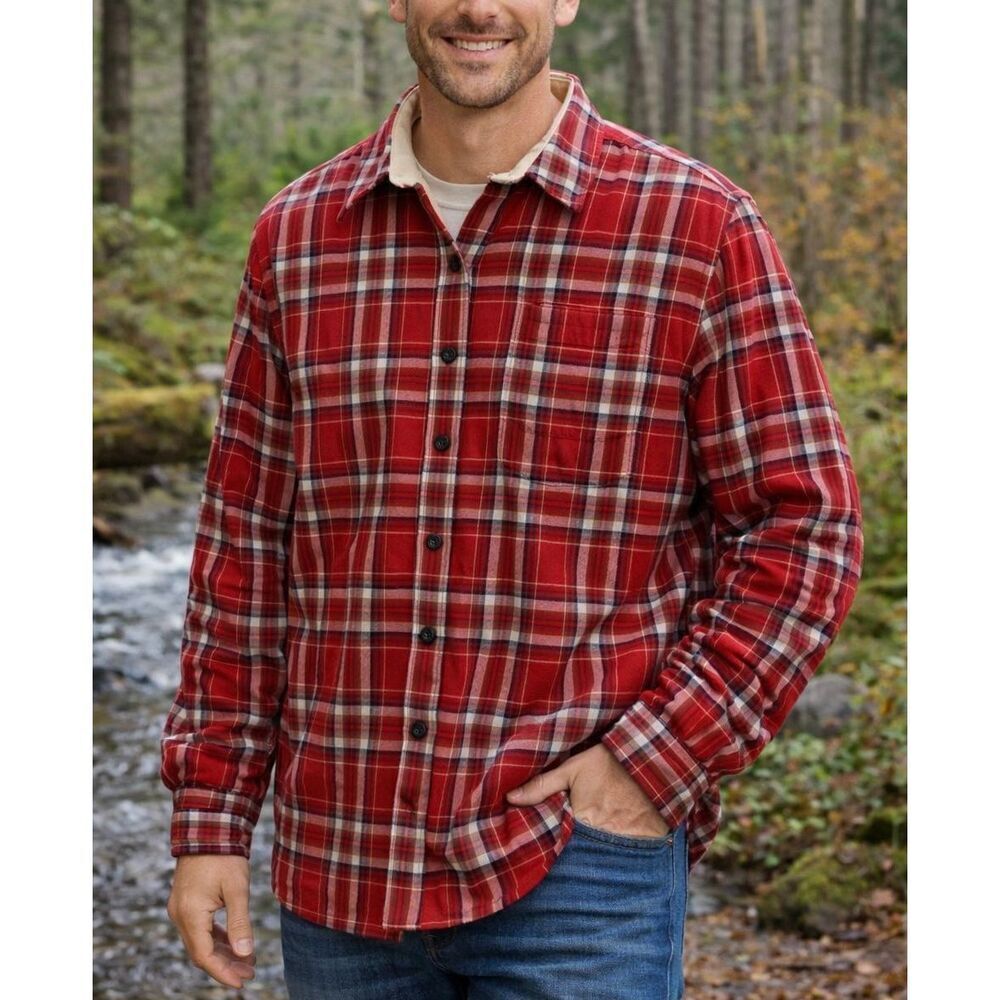 National Outfitters vintage buffalo plaid corduroy collared button down xl